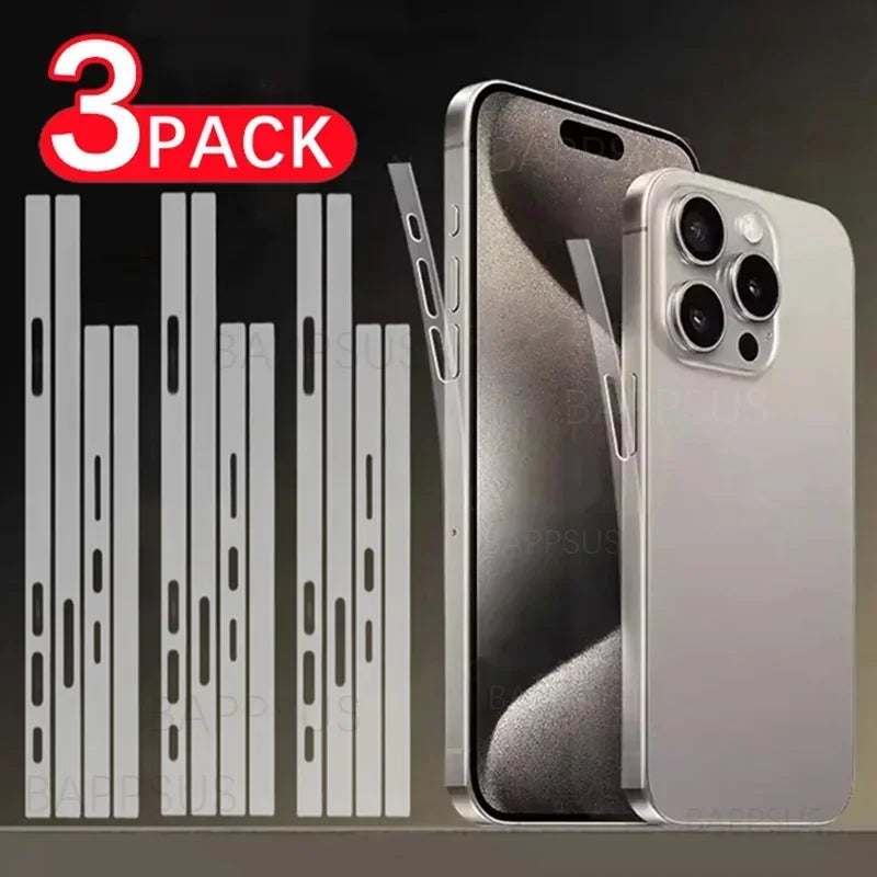18PM Side Hydrogel Film For iPhone 18 17 Promax 15 Pro Max 18Pro 17pm 16 E 14 13 Frame Protective Border Frame Screen Protector