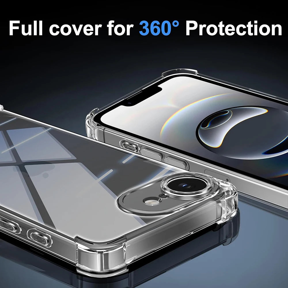 Shockproof Transparent  Soft Case For iPhone 17e 16e 17 16 e Clear Ultra Thin Silicone Back Cover For iPhone17e iPhone16e Shell