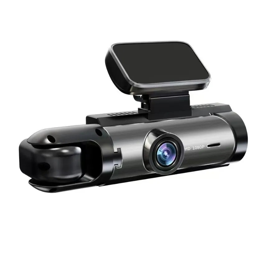 Dual Camera Car Dash Cam 1080P with IR Night Vision, Front and Rear Recording, Wide Angle & Loop Recording DVR