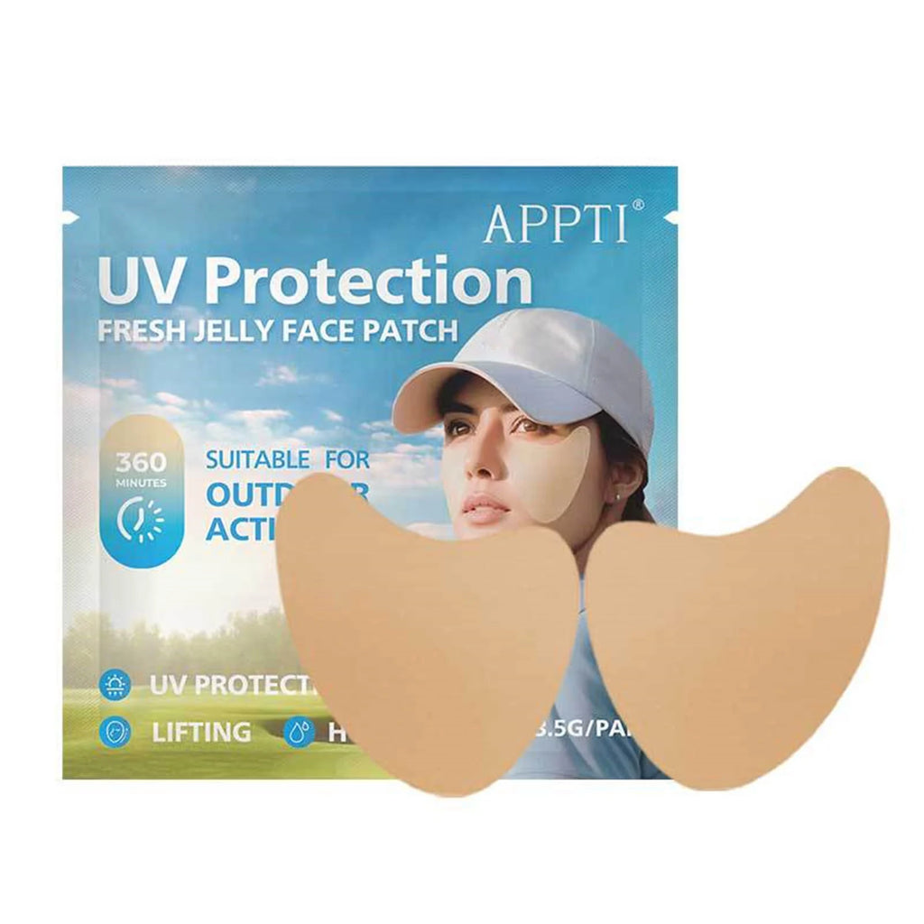 5 Pairs Sunscreen Face Patch for Eye Golf Sunscreen Patches Anti-Sweat Moisturizing Sun Protection Stickers for Summer Outdoor