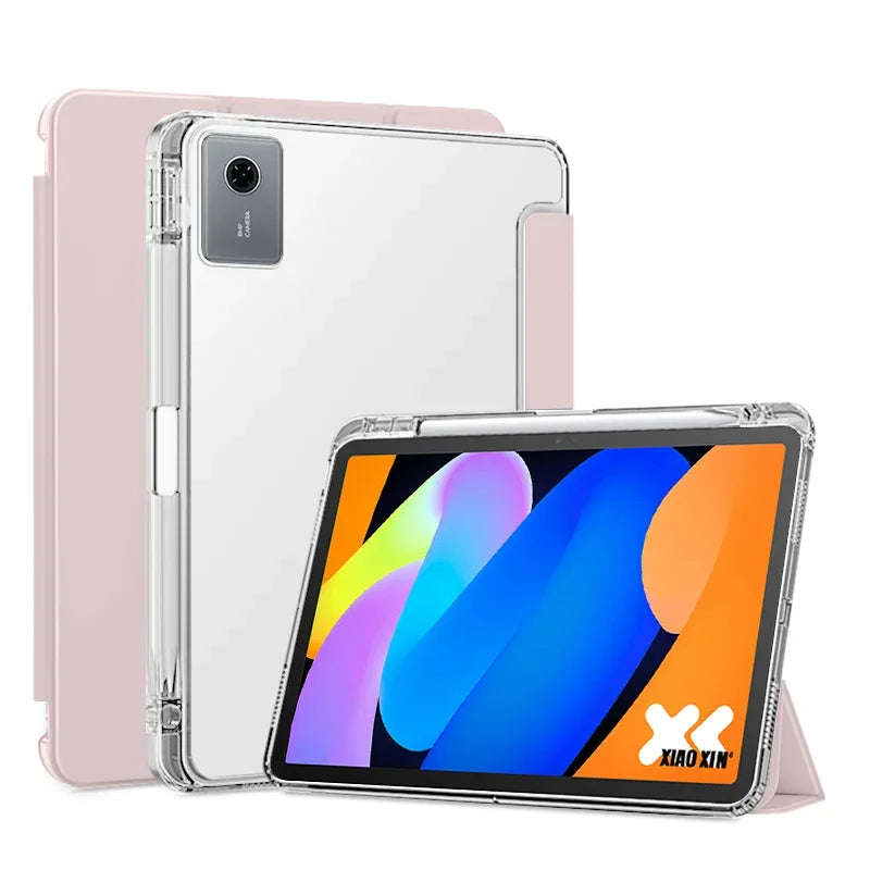 For Lenovo Idea Tab 11 Case with Pencil Holder Folding Soft Back Stand Tablet Case For Lenovo Idea Tab Tablet 11 tb336fu tb336zu