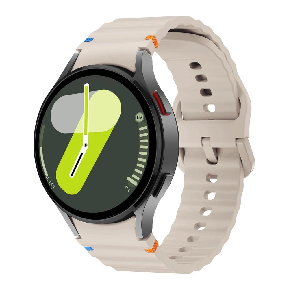 Original Sport Straps for Samsung Galaxy watch 4/5 Pro/6/7/6 classic 44mm 40mm 45 Silicone bracelet correa Galaxy watch 7 Band
