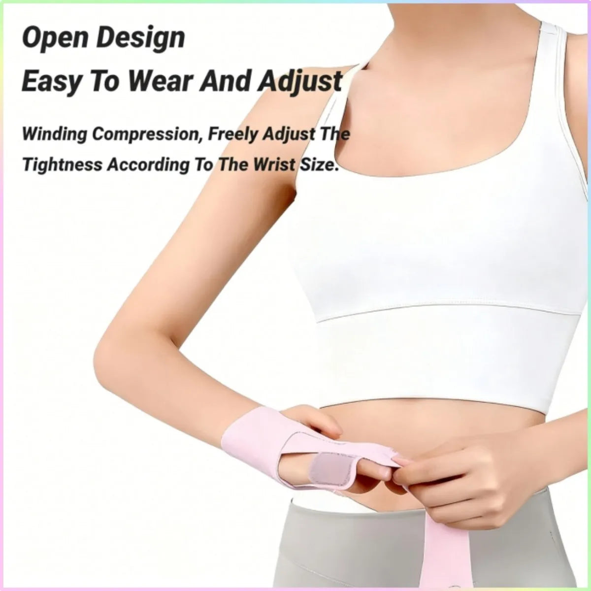 Ultra-thin Adjustable Wrist Strap – Breathable Support for Sprain, Arthritis & Tendonitis Pain Relief, Perfect for Fitness