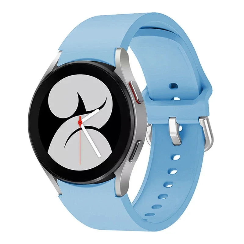 No Gap Silicone Strap For Samsung Galaxy Watch 6/4 Classic 47mm/43mm 5 Pro 45mm Bracelet Band For Galaxy Watch 7/6/5/4 40mm 42mm