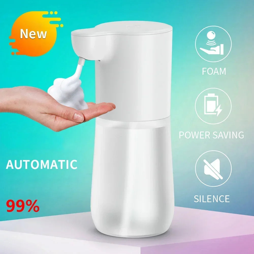 Automatic Sensor Foam Dispenser Touchless Type-C Charging Capacity Smart Liquid Soap Dispenser Infrared Sensor Soap Dispenser