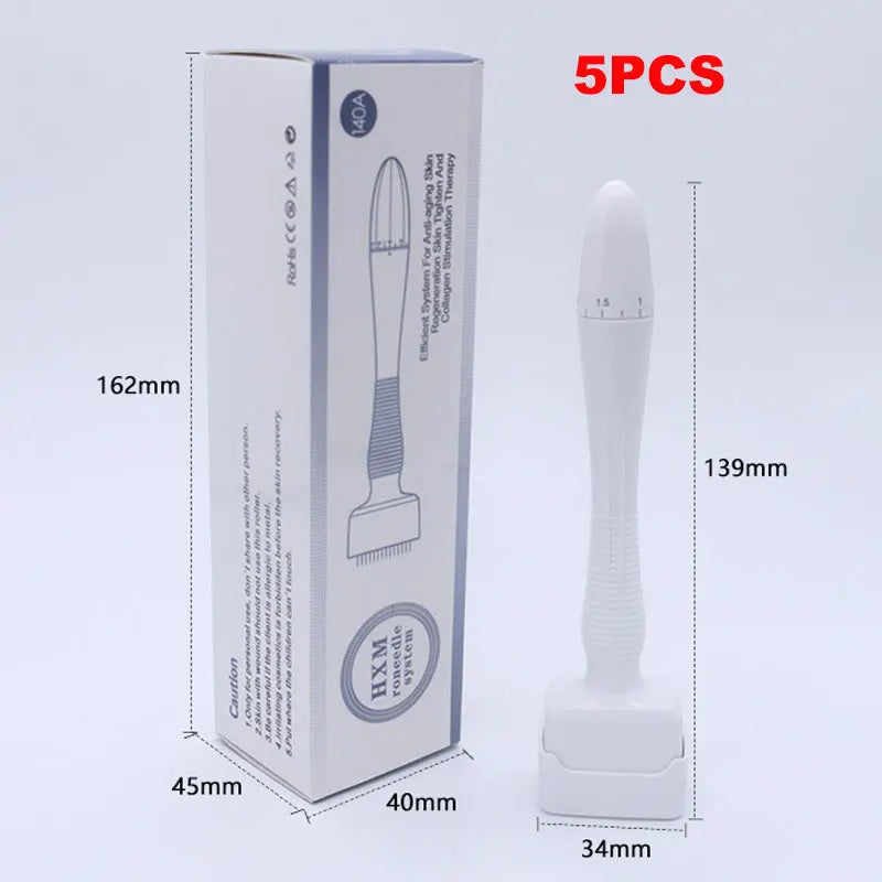 140 Needles Stamp Adjustable Needle Length for Facial Body Hair Growth Derma Roller 0.2mm 0.25mm 0.3mm Needle Micro
