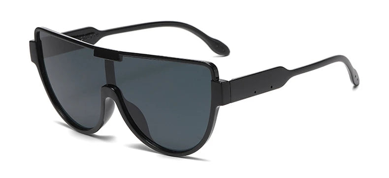 Vintage Semi-round Sunglasses Women Fashion Monoblock Outdoor Goggle Shades Trending New Design UV400 Eyewear