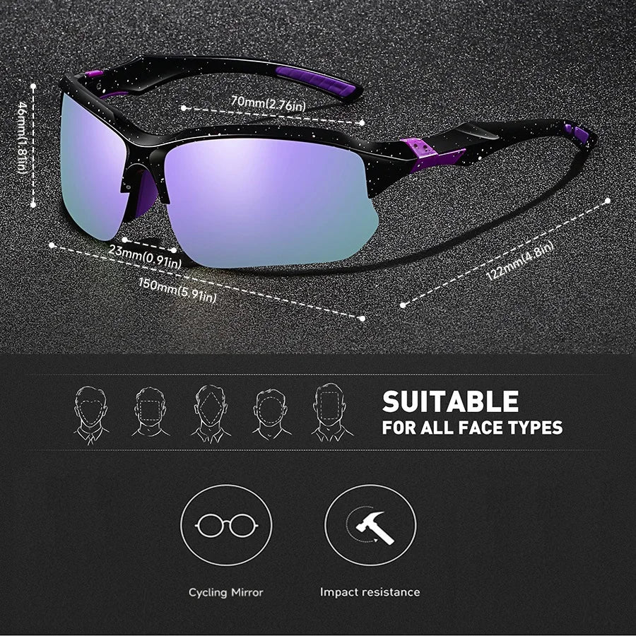 Fashion UV400 Safety Goggles Men Women Running Mountaineering Hiking Bicycle MTB Eyewear Outdoor Sports Protective Glasses