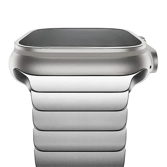 Luxury Stainless Steel Strap For Apple Watch Series 9 8 7 45mm 41mm 44 40 mm Link Bracelet Iwatch Ultra 2 49mm IWatch Metal Band