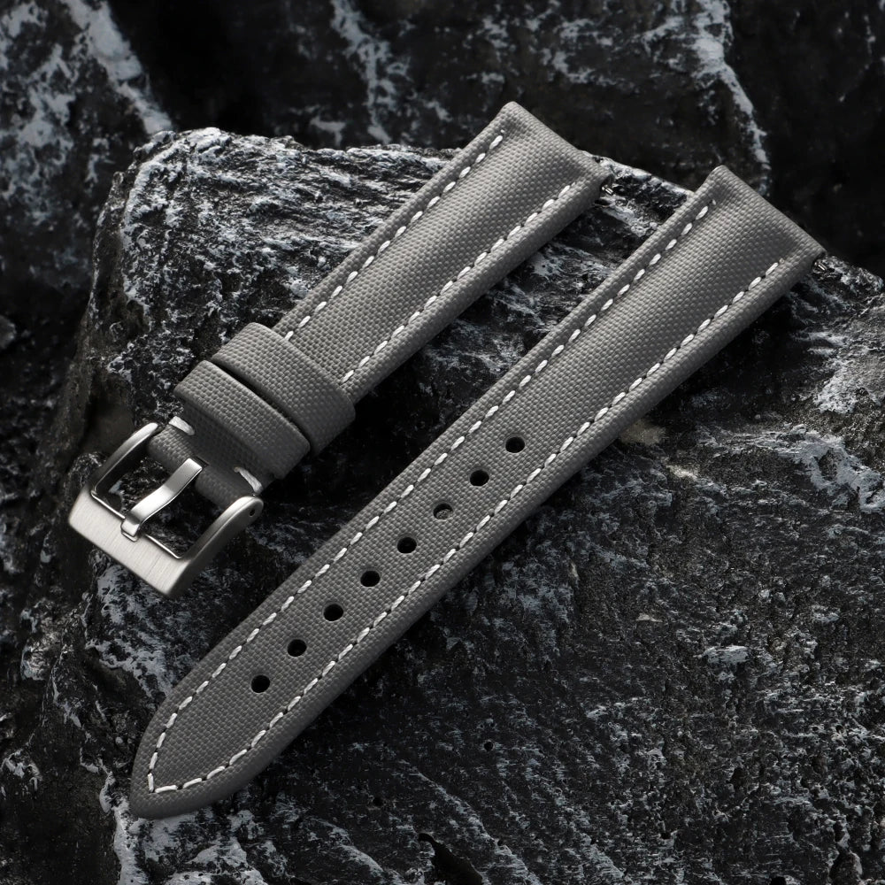 Nylon Canvas Watch Strap 18/19/20/21/22mm for Omega for Blancpain Sailcloth Waterproof Band Quick Release Leather Wrist Bracelet