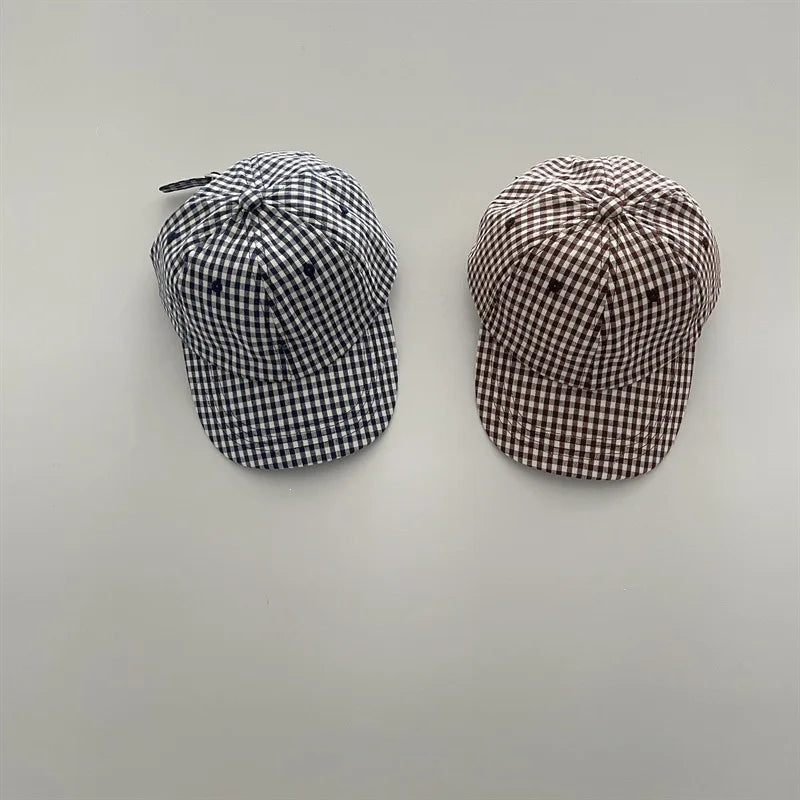 Kids Baseball Cap 50-52cm Summer Sun Hat Children UV Protection Adjustable Cotton Casual Trendy Boys Girls Outdoor Beach Cap