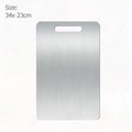 WXCOO Chopping Board Stainless Steel Double Sided Thickened Kneading Dough Board Kitchen Household Fruit Cutting Block