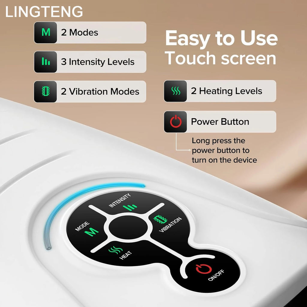 LINGTENG Hand Massager, Cordless Heated Massager, Relax Anytime, Anywhere, Warm and Comfortable, Helps You Unwind Deeply, A Holiday Gift for Home or Office
