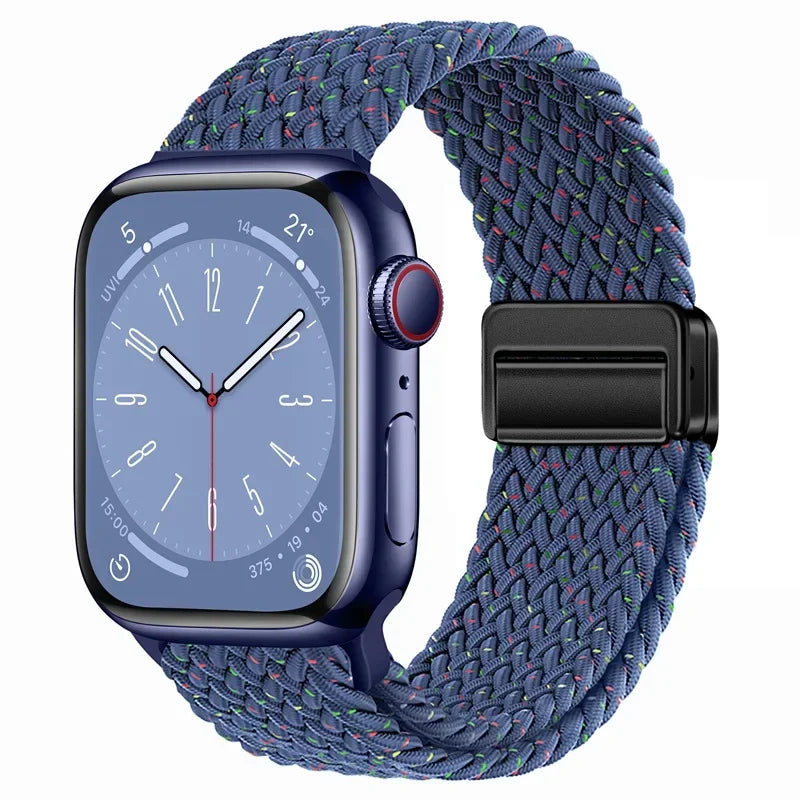 Nylon strap For Apple watch 11 10 42mm 46mm 9 8 7 45mm 41mm Ultra 3/2/1 49mm Magnetic wristband For iWatch 6 5 4 3 SE 44mm 40mm
