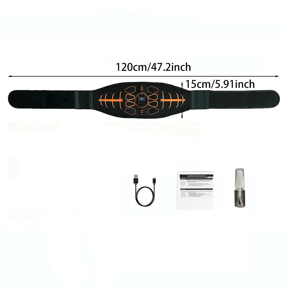 Smart Fitness Belt Abs Trainer USB Charge Body Arm Massage Workout For Men And Women