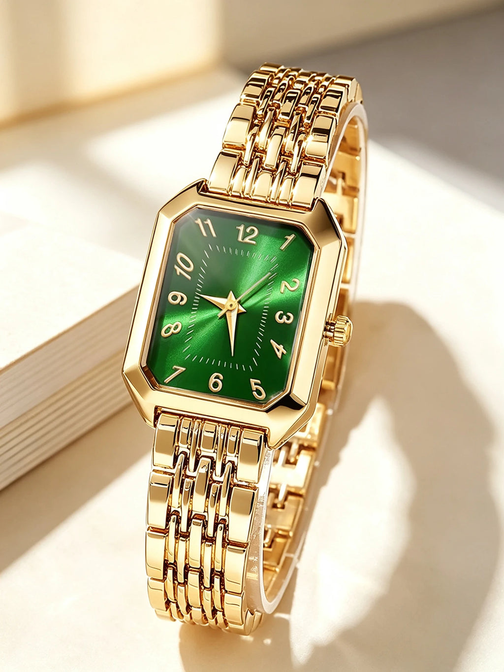 Ladies Quartz Watch Set with Embedded Jewelry Birthday Gift Not Including Box Elegant Timepiece And Accessory Combo