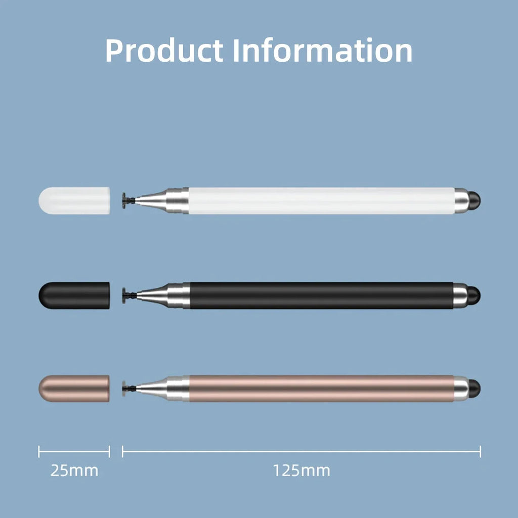 3/1Pcs Tablet Mobile Phone Universal 2 IN 1 Capacitive Stylus Pen Drawing Pens for IPhone Android All Capacitive Touch Screens