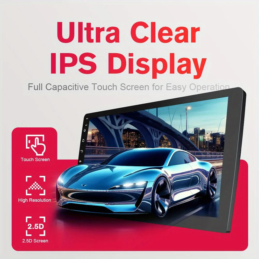 9" Android 13 Car Stereo with Wireless CarPlay & Android Auto, 64GB+4GB Double Din Navigation, 8-Core Processor, HD Touchscreen, Steering Wheel Control, WiFi/Wireless, Dash Cam Compatible, FM/MP3/RDS Radio Head Unit car acces