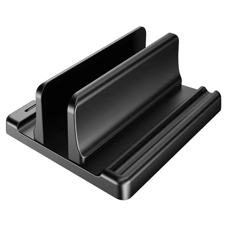 4 in 1 Vertical Laptop Stand Adjustable Width Space Saving Desktop Notebook Holder – Universal Vertical Dock for MacBook Surface