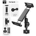 Tablet Holder Bike Handlebar Mount Clamp for Treadmill Motorcycle Bicycle Spin Bike Stroller for iPad Pro 12.9, Air, Mini, 4-13"