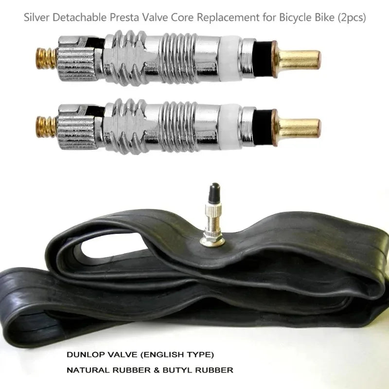 20 Detachable Presta Valve Cores CNC Brass for Mountain Bike Road Bikes, Inner Tube Repair Parts