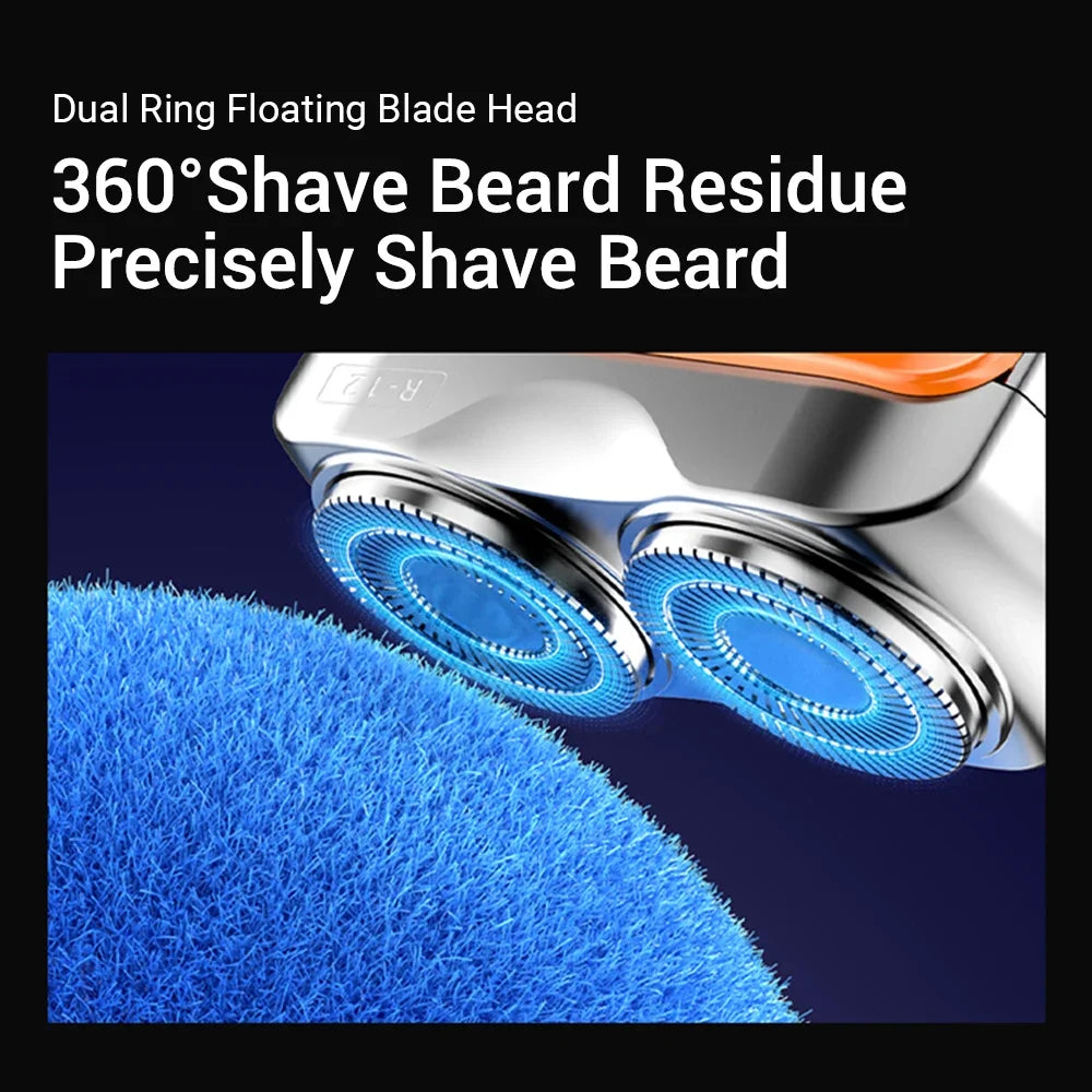 Mini Electric Shaver Intelligent Digital Display Washable Type-C Rechargeable Portable Wet Dry Travel Home Shaver For Face Leg