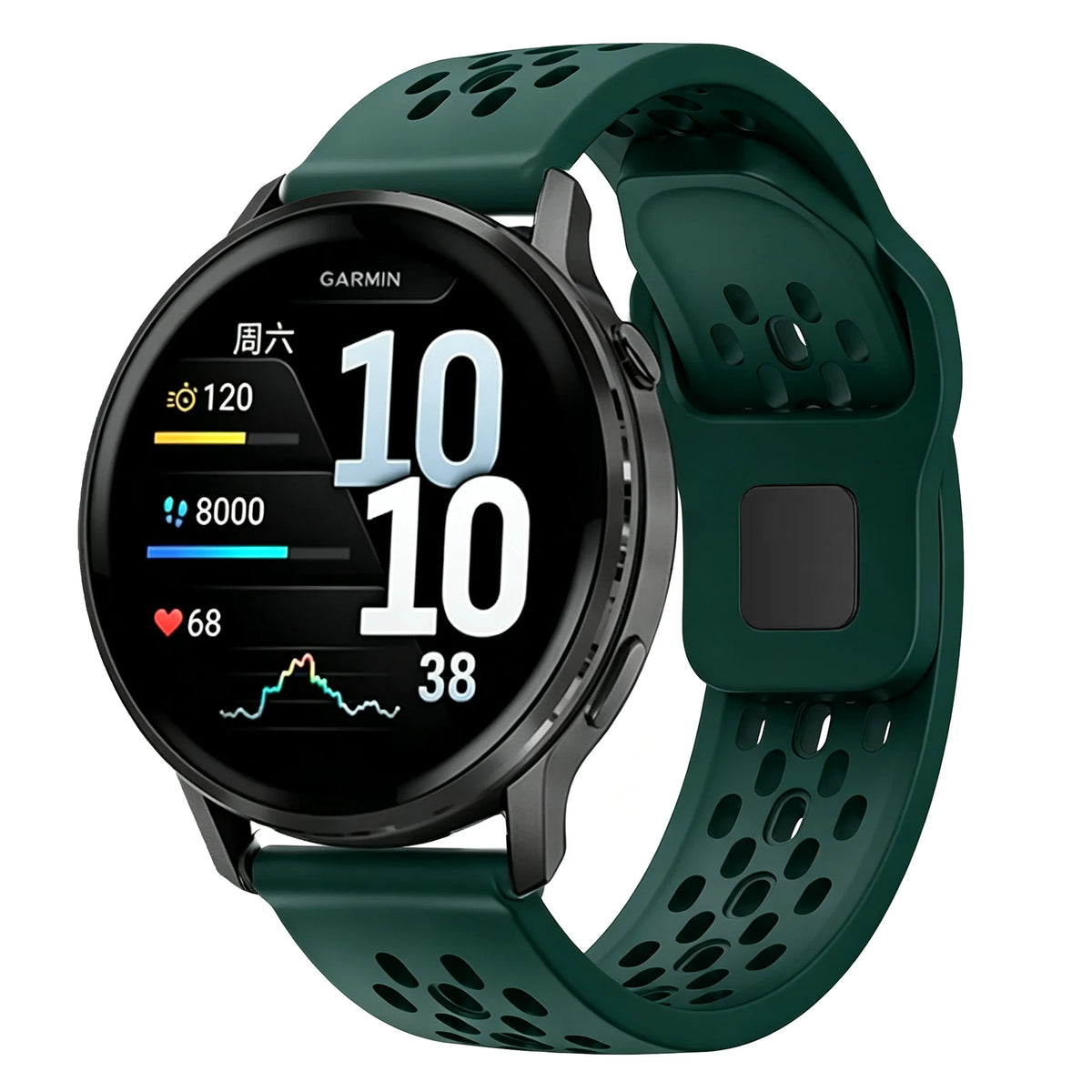 18/20/22mm Silicone Strap for Garmin Venu 4 45/41mm Venu 3 3s Sq 2 Plus Forerunner 170 70 570 265 255 Bracelet Active 6 5 Correa
