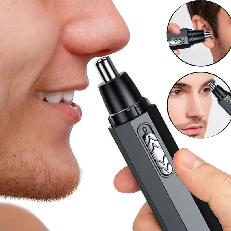 1 PCS Black Electric Nose Hair Trimmer Ear and Nose Hair Trimmer Professional Painless Nose Hair Trimmer For MenAnd Women