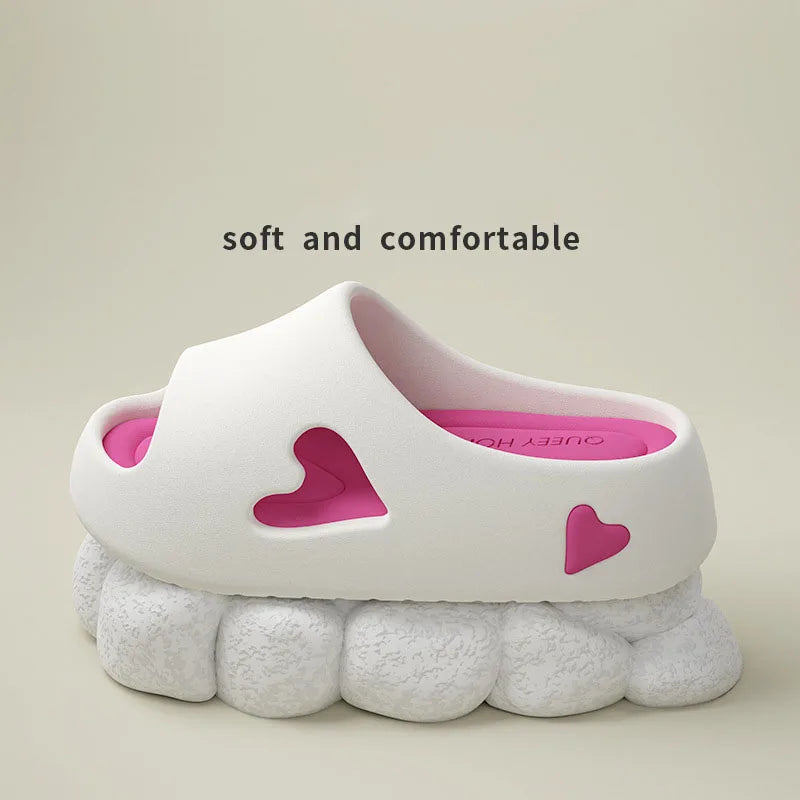New arrival 6 cm platform EVA slipper women's light summer slides woman chunky home bath shoes girls garden clogs mute slippers