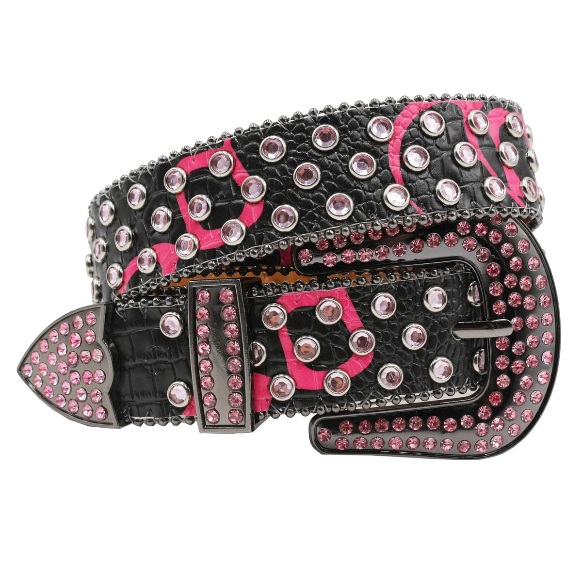 Hot Rhinestone Belts Studded Skull Lether Belts for Women Luxury Designer Brand Strap For Jeans Suppliers White Black