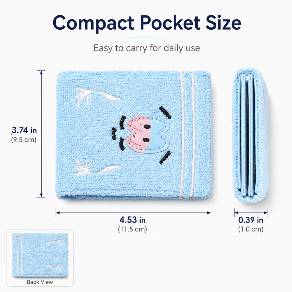 Wallets High Quality Synthetic Leather Embroidery Short Bifold Small Wallet for Men Women Unisex Cute Card Holder Coin Purse