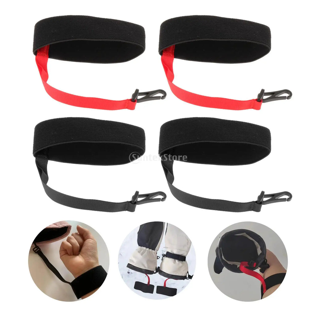 Snowboard Winter Ski Gloves Safety Strap Adult Sport Glove Strap Ski Glove Wrist Strap Mitten Handcuff Straps