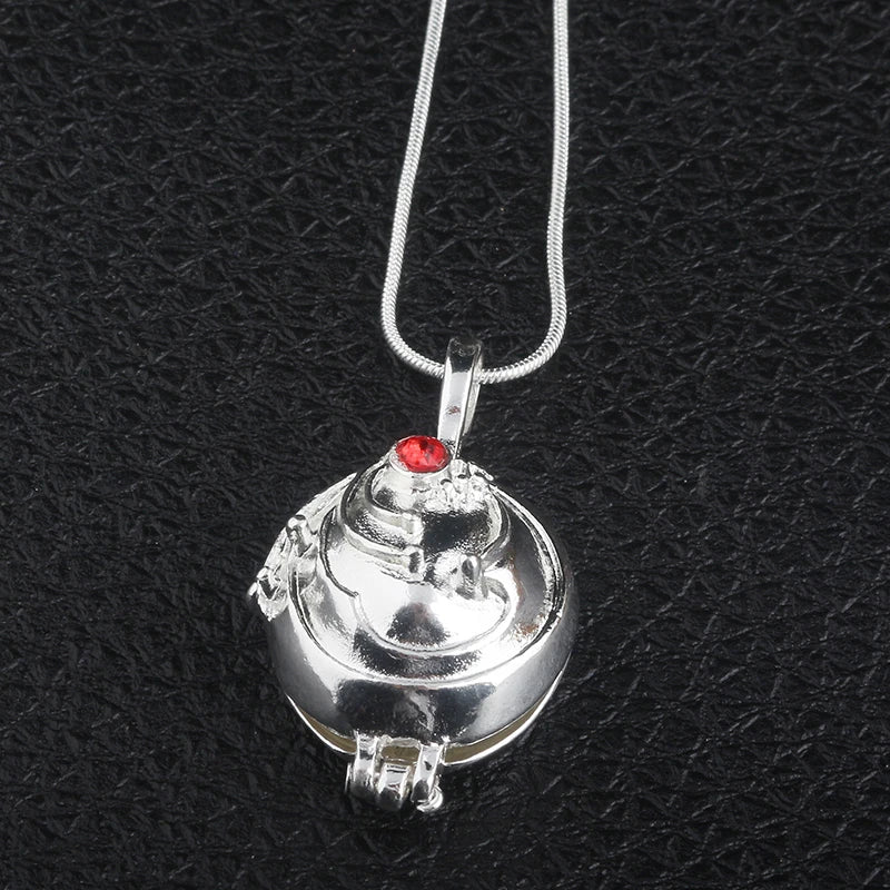 Can Open Vampire Diaries Necklaces Elena Gilbert Opening Vervain Locket Pendant Necklace for Women Men Jewelry