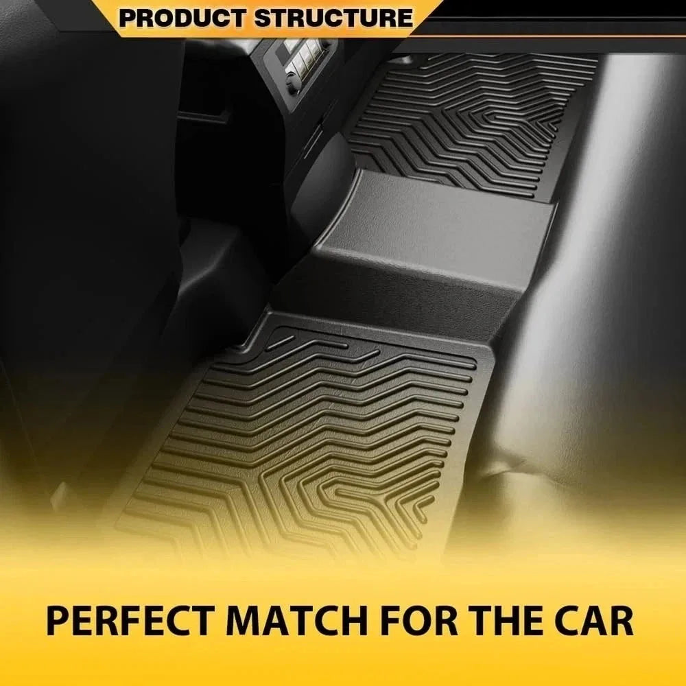 3PCS Car Floor Mats Liner For Chevy Silverado 1500 1999-2004 High Quality TPE All-Weather Automotive Floor Mat Waterproof Non-Slip Heavy Duty Car Mats Flexible Floor Liners Car Accessories