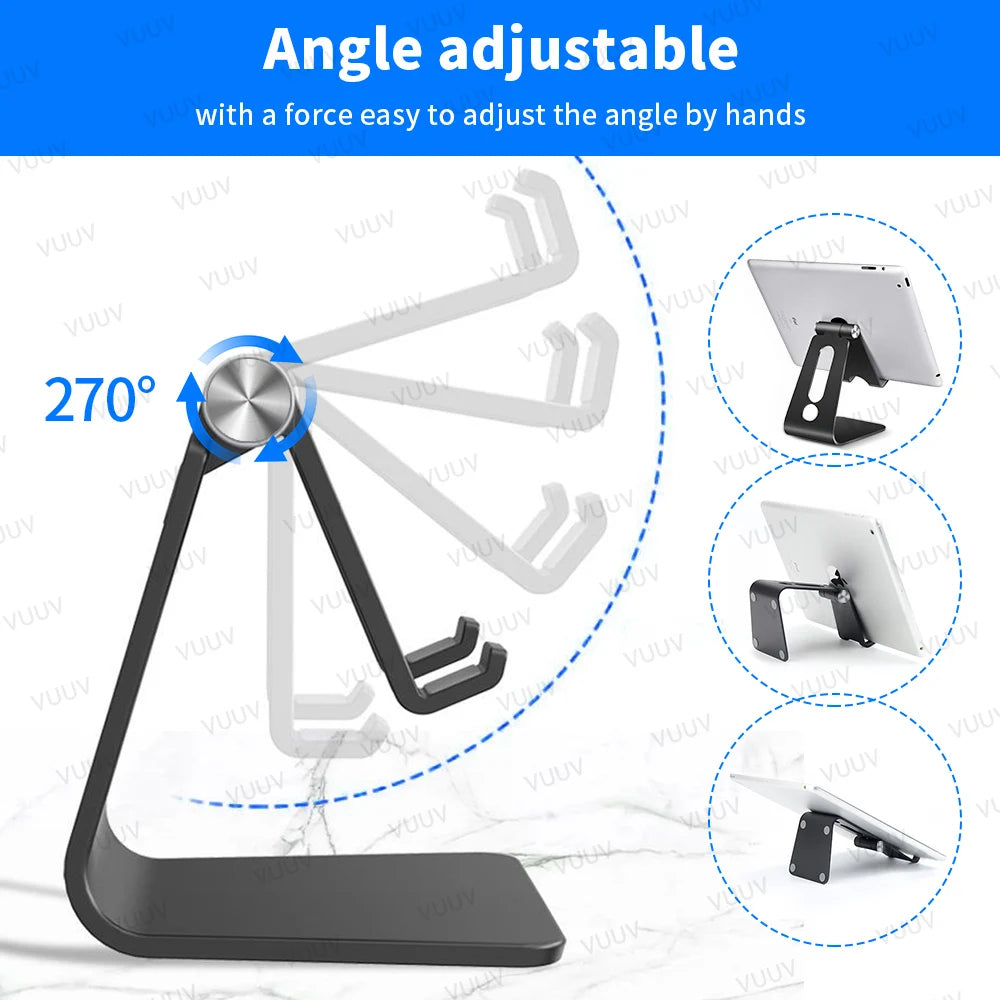 VUUV Aluminium Alloy Tablet Bracket for 3.5-11 inch Tablet Phone Adjustable Desktop Tablet Stand for Samsung Xiaomi iPad Holder