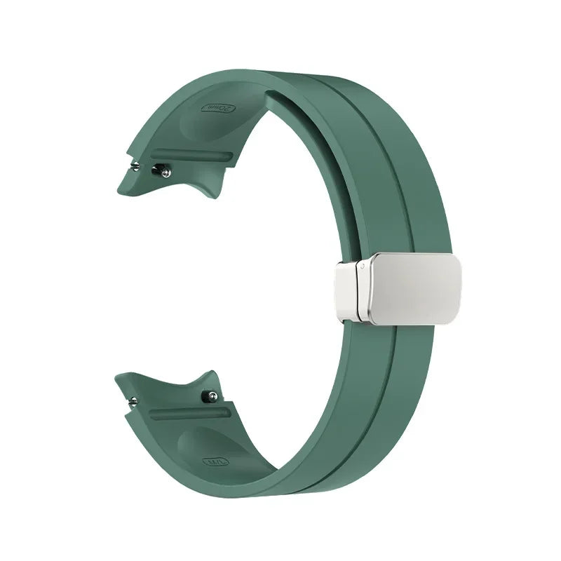 Original Silicone Band for Samsung Watch 7 6 5 4 Classic Strap 47mm 43mm 44mm 40mm Magnetic Buckle For Galaxy Watch 5 Pro 45mm
