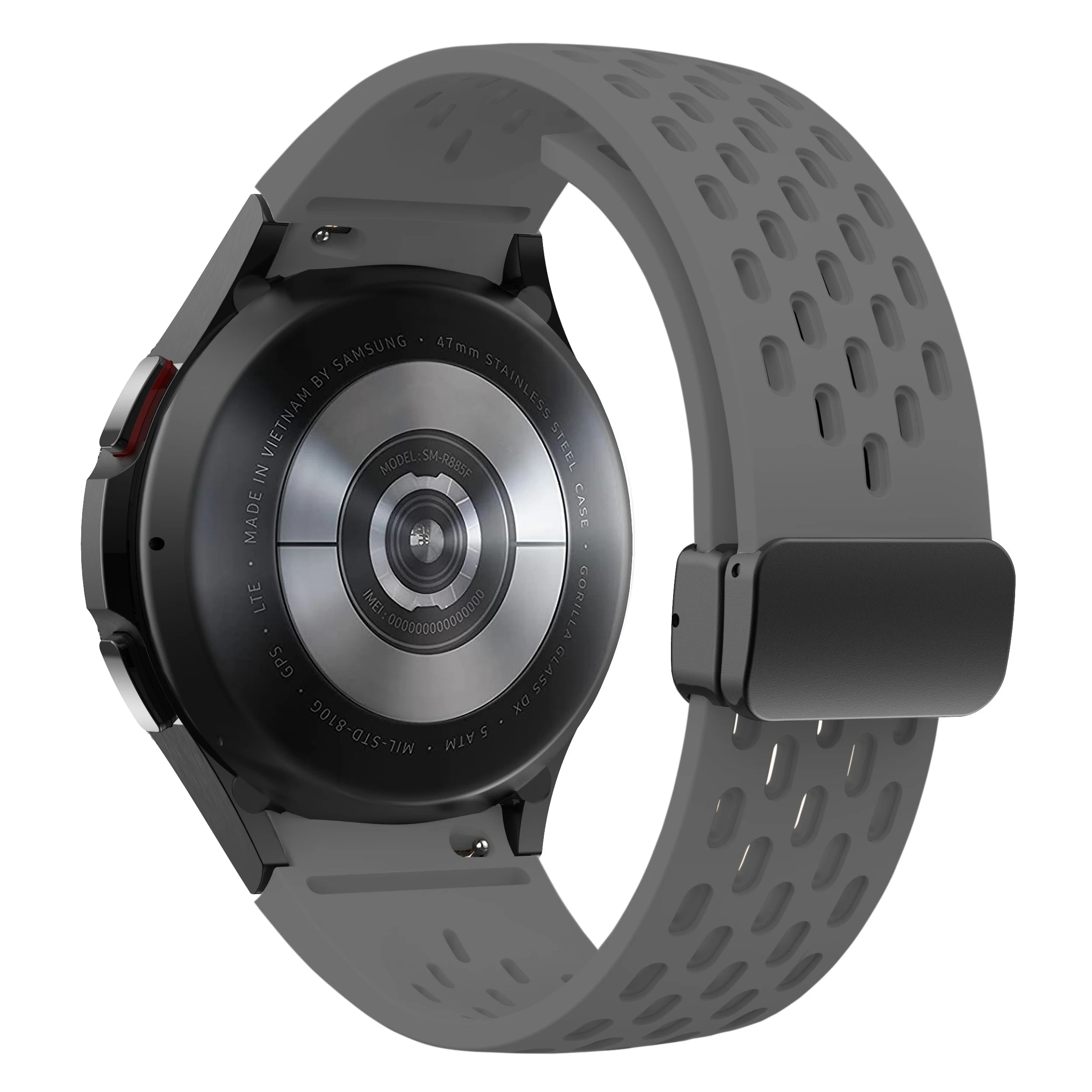 Silicone Strap for Samsung Galaxy Watch 7 6 5 4 40mm 44mm 5Pro 45mm Magnetic Buckle Band 6 Classic 43mm 47mm No Gaps Bracelet