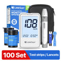 LinkSun G-425-1 Blood Glucose Meter Kit 50/100pcs Test Strips Lancets for Diabetes Monitor Digital Glucometer Blood Sugar Meter