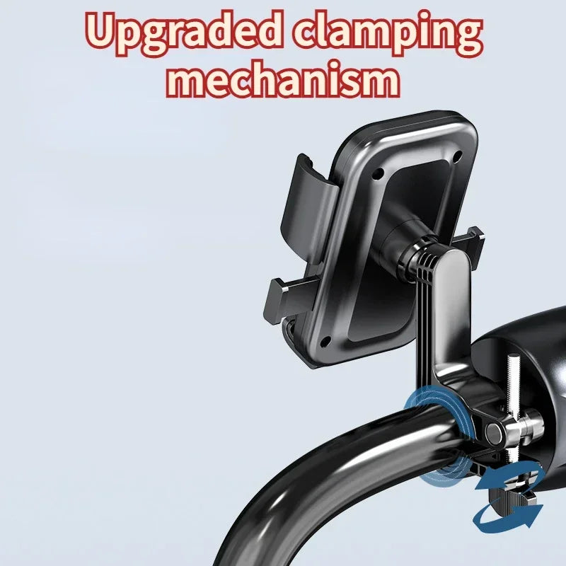Motorcycles Bicycles Phone Holder Free Rotation Mobile Phone Navigation Bracket for Riding Shockproof for IPhone Xiaomi Samsung