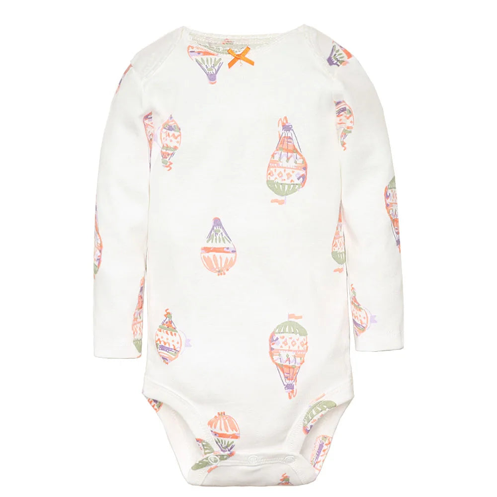 2025 Spring Autumn Toddler Baby Boys Girls Bodysuit 5 PCS Long Sleeve Cotton Infant Jumpsuit Cartoon Newborn Clothes