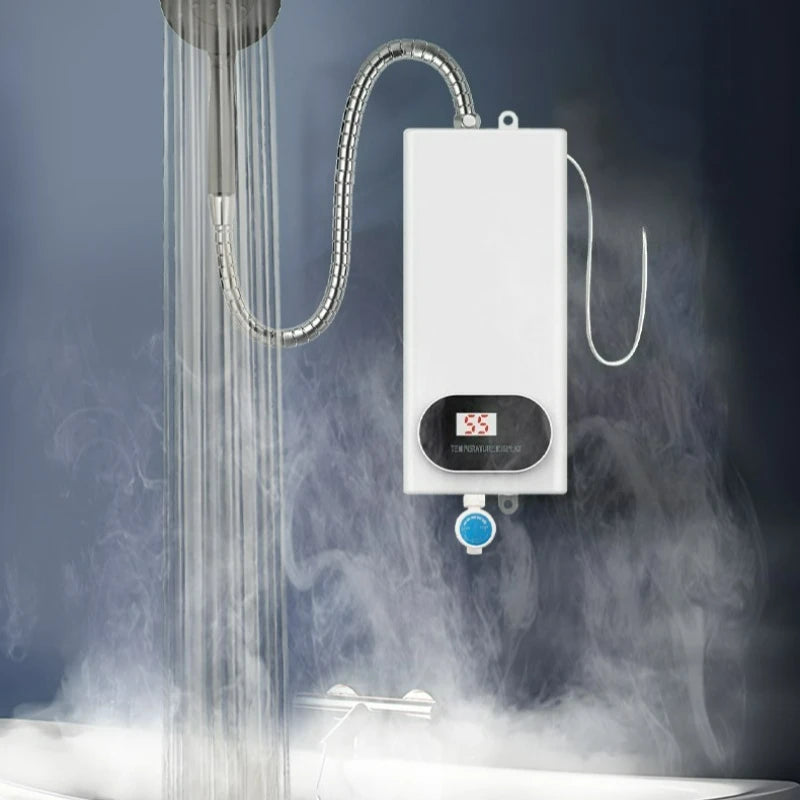 Tankless Water Heater Faucet Shower Instant Electric Tap Heating Hot Water for Kitchen and Bathroom