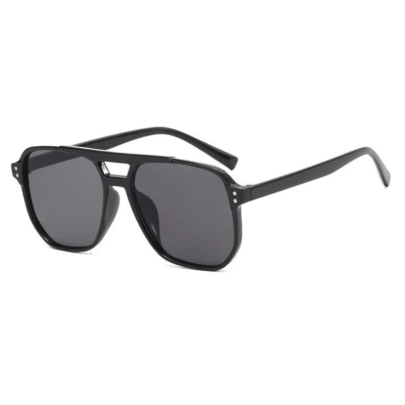 2026 New Trendy Women Sunglasses UV400 Sunshades Anti-Ultraviolet Unisex Eyeglasses Elegant Double Beam Pilot Lense8618