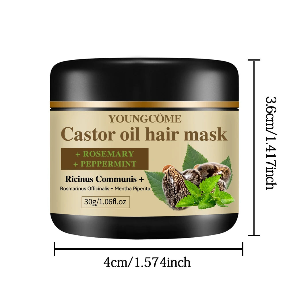 Castor Oil Hair Mask Castor Oil Hair Growth Oil Natural Treatment Nourish Reduce Hair Loss Anti-Breakage Hair Products