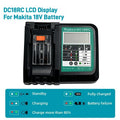 Replacement for Makita 14.4V - 18V Fast Battery Charger DC18RC for Makita Li-ion Battery BL1860 BL1850 3.0 A with LED Display