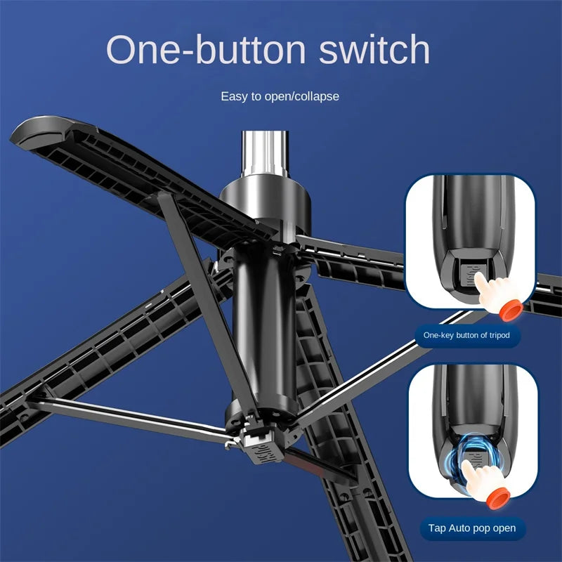 1.8m Selfie Stick Extendable Wireless Bluetooth Remote Portable Smartphone Tripod Stand Mount For iOS Android Phone