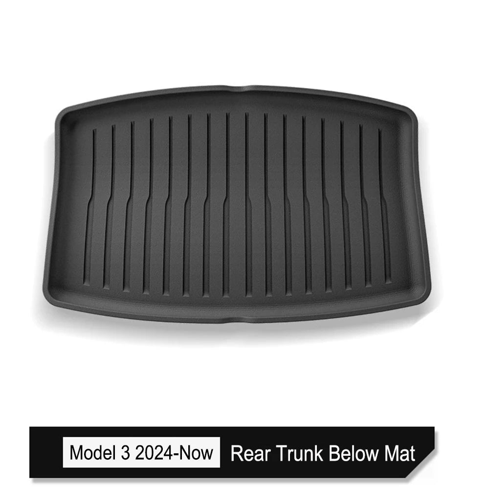 For Tesla Model 3 2026 2025 2024 Front Rear Trunk Mat Back Seat Backrest Protective Pads Cargo Liner Anti Dirty Mat Accessories