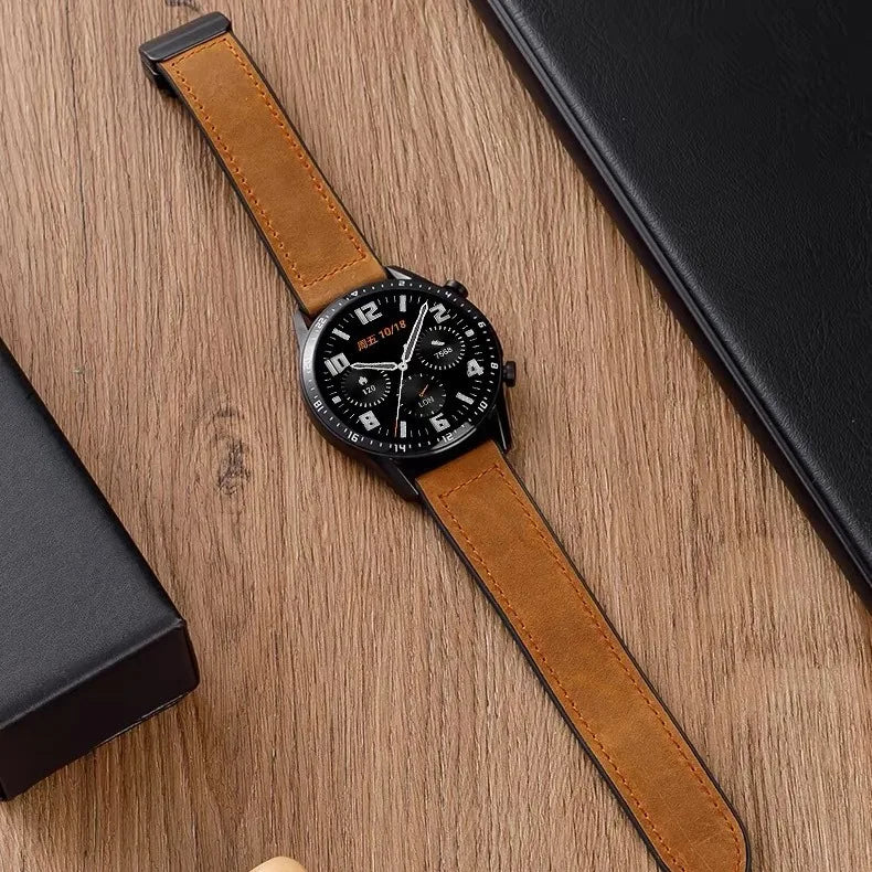 Leather Silicone Strap For Xiaomi Watch 2 Pro S4 S3 S2 S1 Pro Active 22mm Magnetic Watch Band For Mi Watch Color Miwatch Color 2