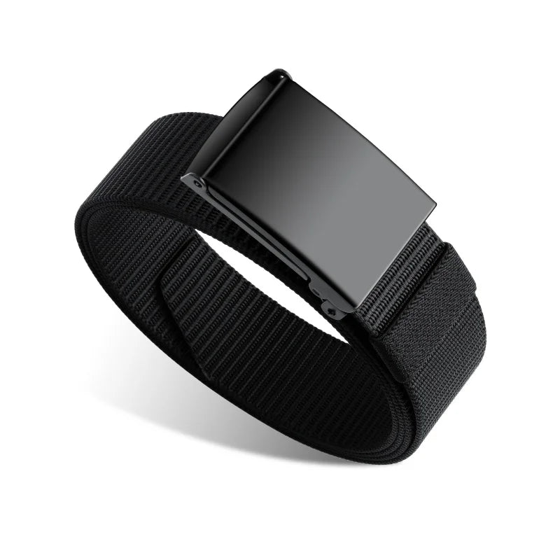 thickened smooth buckle nylon belt, hot selling foreign trade item, men's and women's universal business belt, casual pants belt