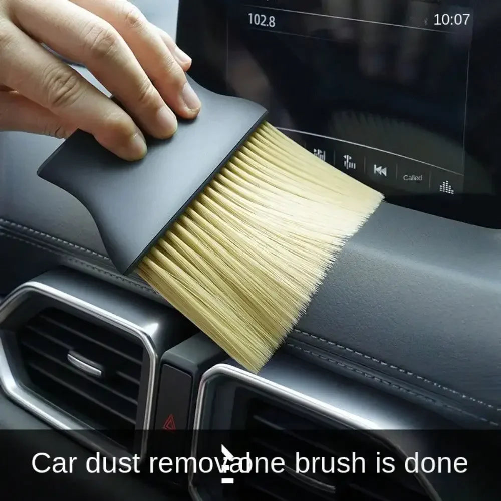Soft Detailing Duster Brush for Car Air Outlet & Dashboard AC Vents, Portable Cleaning Tool for Auto Interior Home Office Use