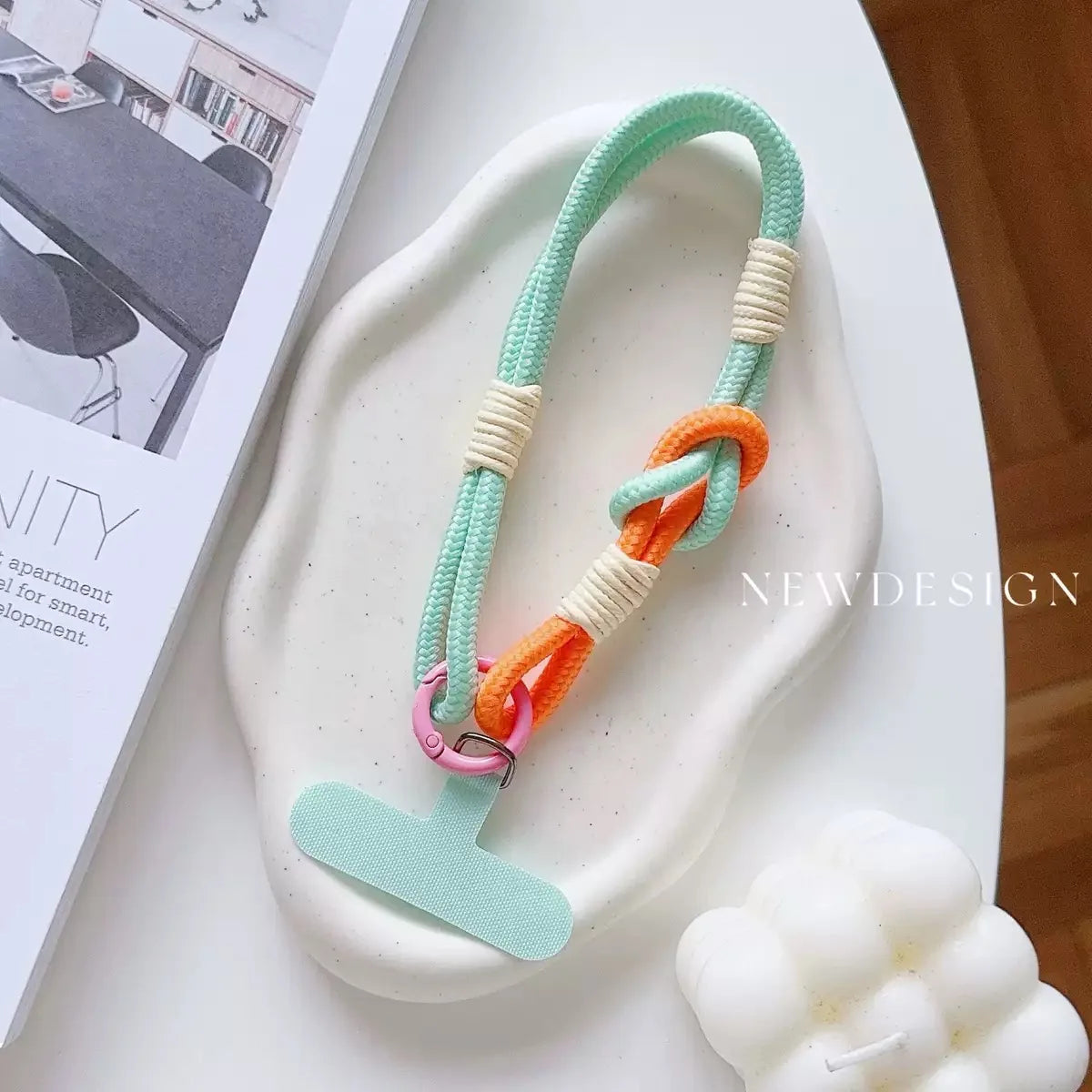 1Pc Short Wrist Strap Phone Case Connection Piece Phone Case Universal Jewelry Accessories Anti slip and Anti fall Portable Pend
